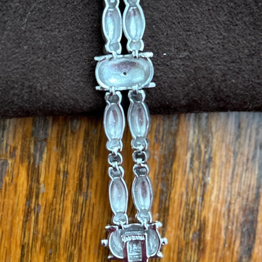 Ross-Simons Sterling Silver Beaded w/Diamond Accent Bracelet - Picture 5 of 7